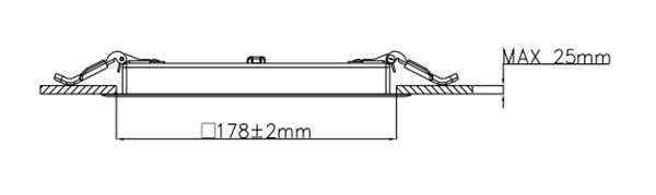 Louva mini downlight 6